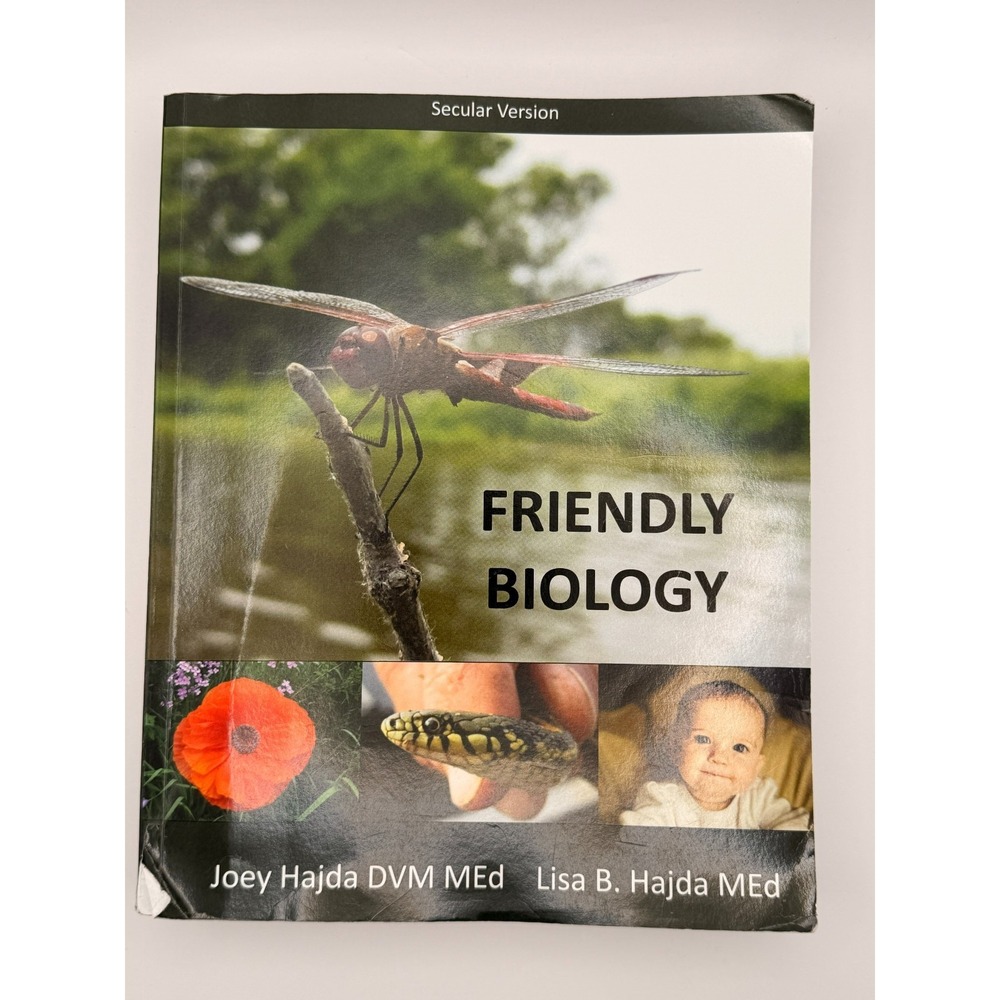 Friendly Biology Secular Version Homeschool Science Textbook Workbook Tests Joey